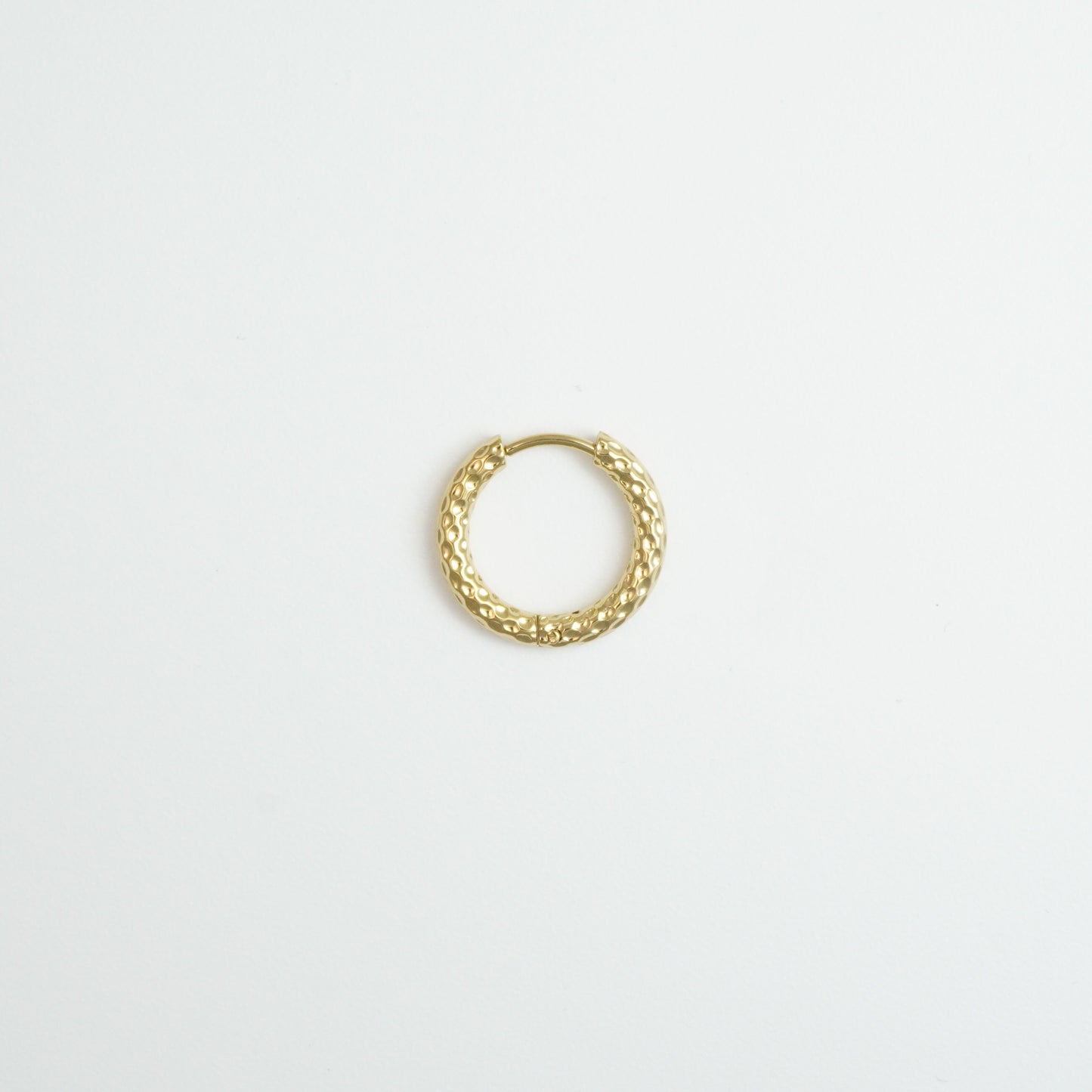 Forged hoop earrings