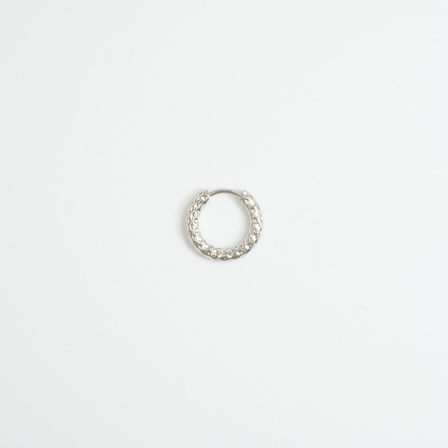 Forged hoop earrings