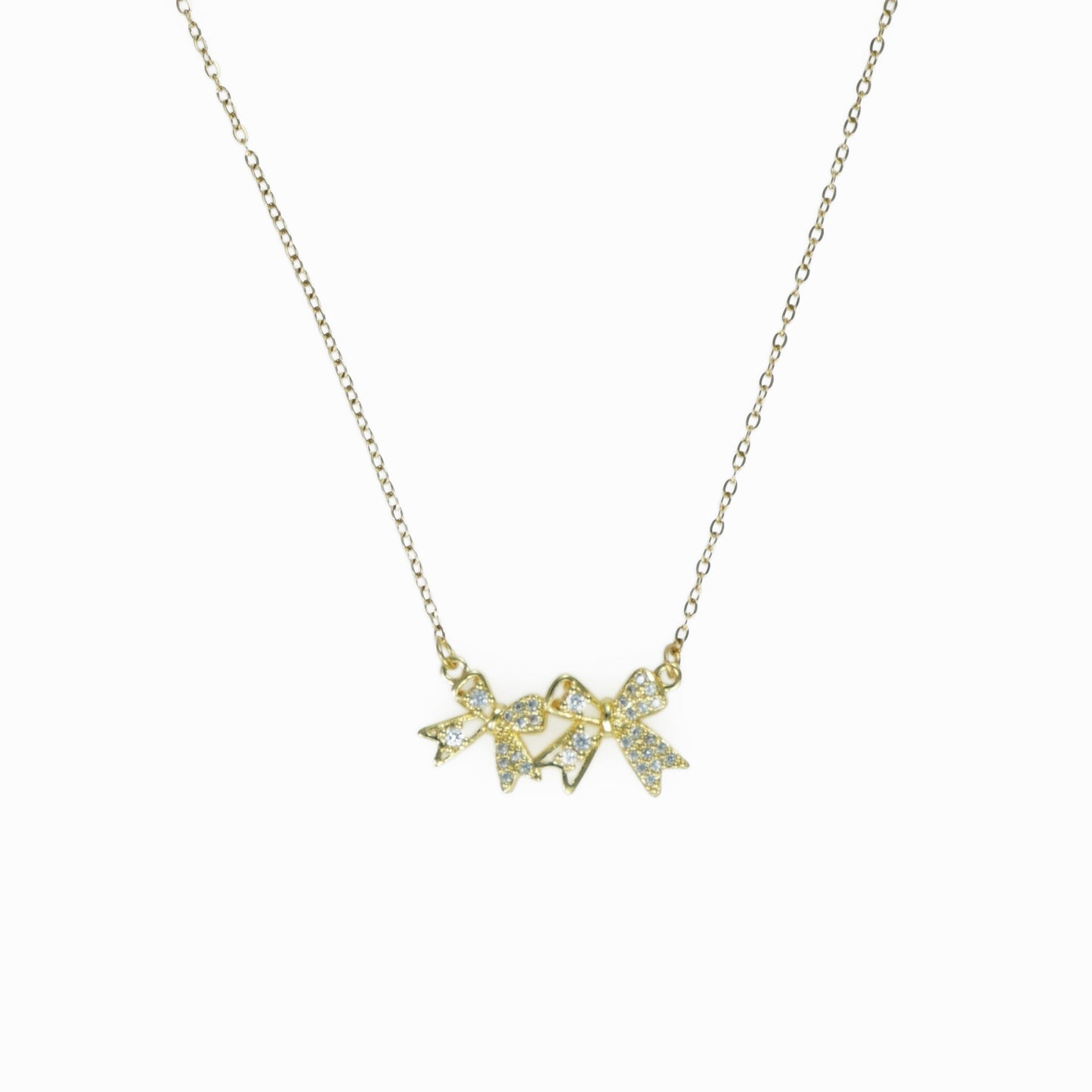 Double Bow Necklace