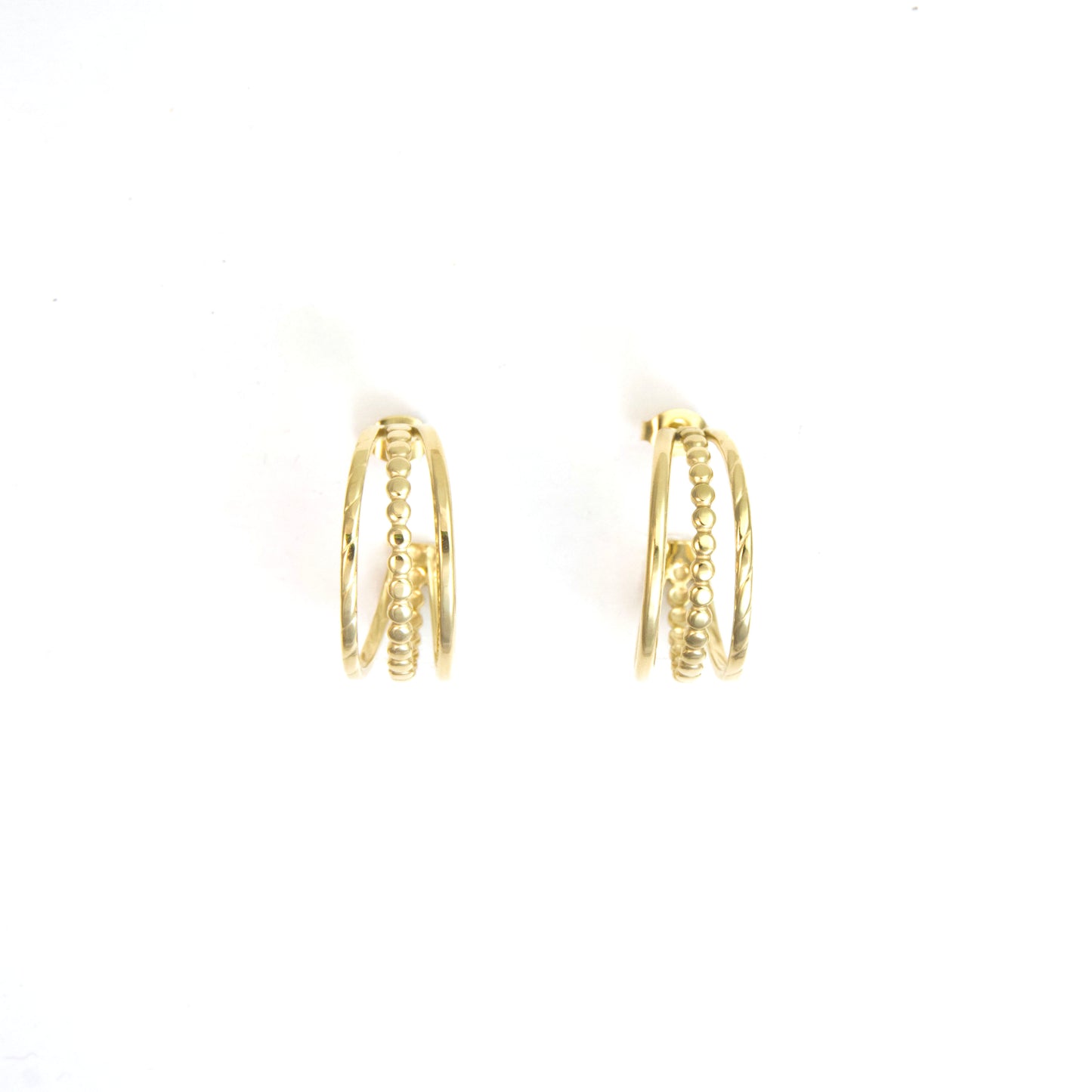 Triple open hoops