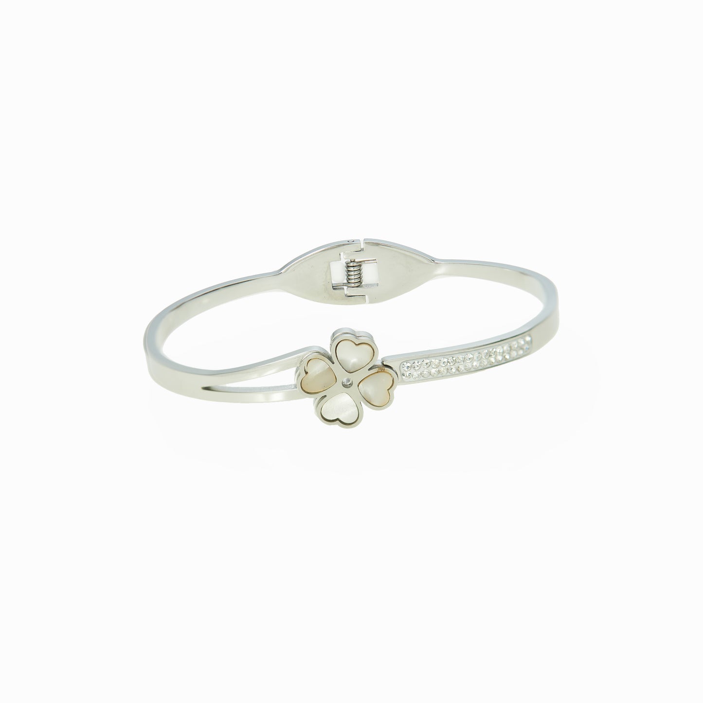 Clover cuff with strass