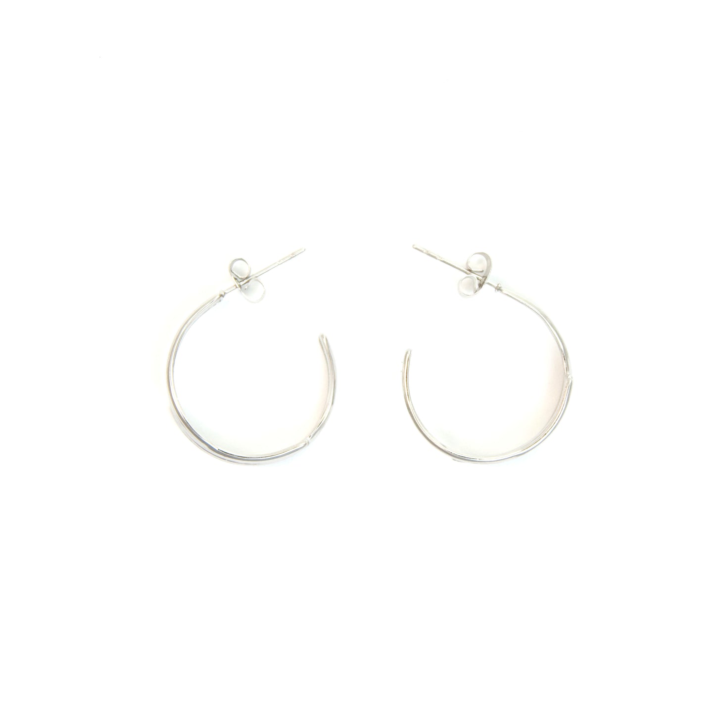 Small wave hoop earrings