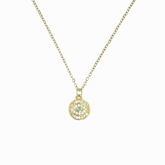 Eye with strass Necklace