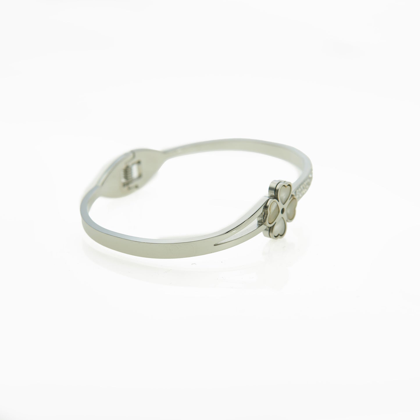 Clover cuff with strass