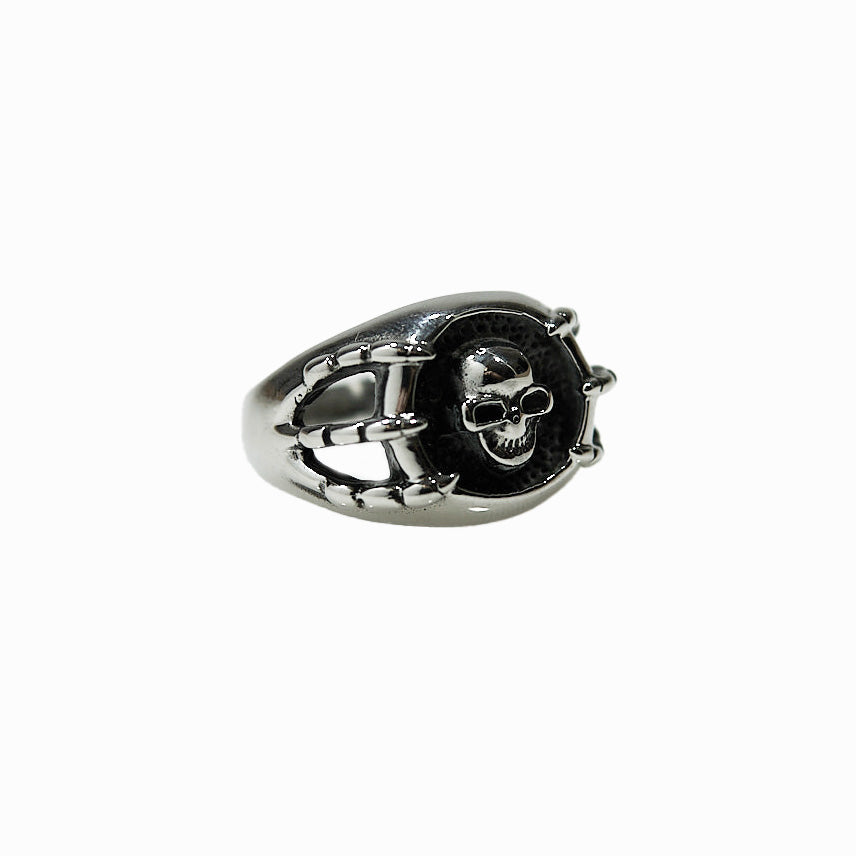 Silver skull ring