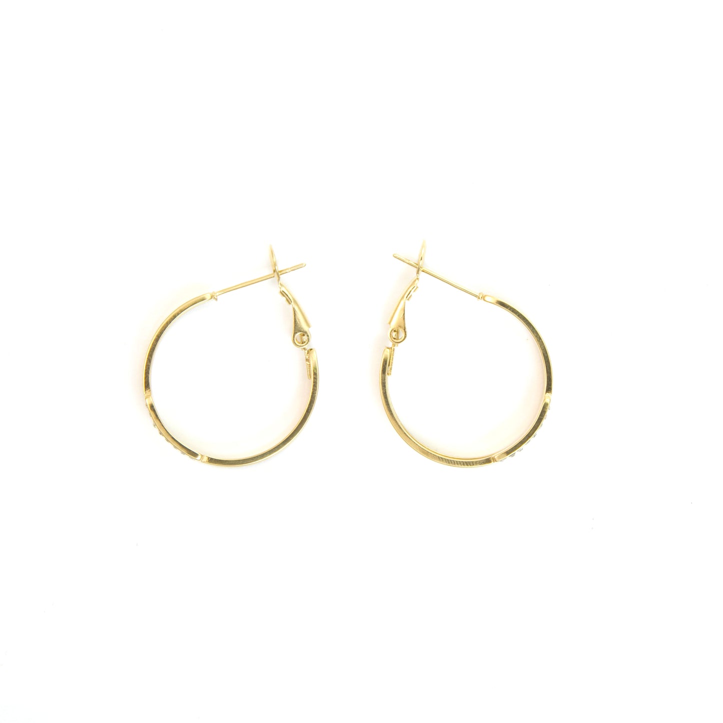 Double Rhinestone Hoops