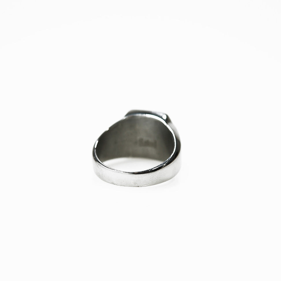 Silver polygonal ring