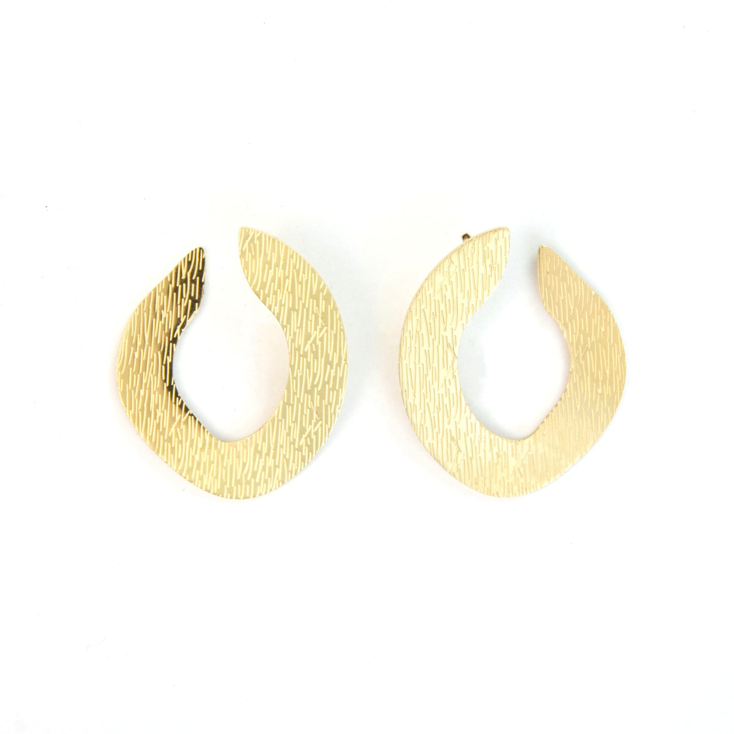 Textured Statement hoops