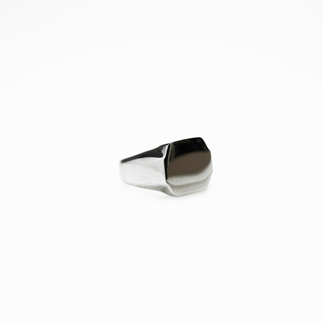 Silver polygonal ring