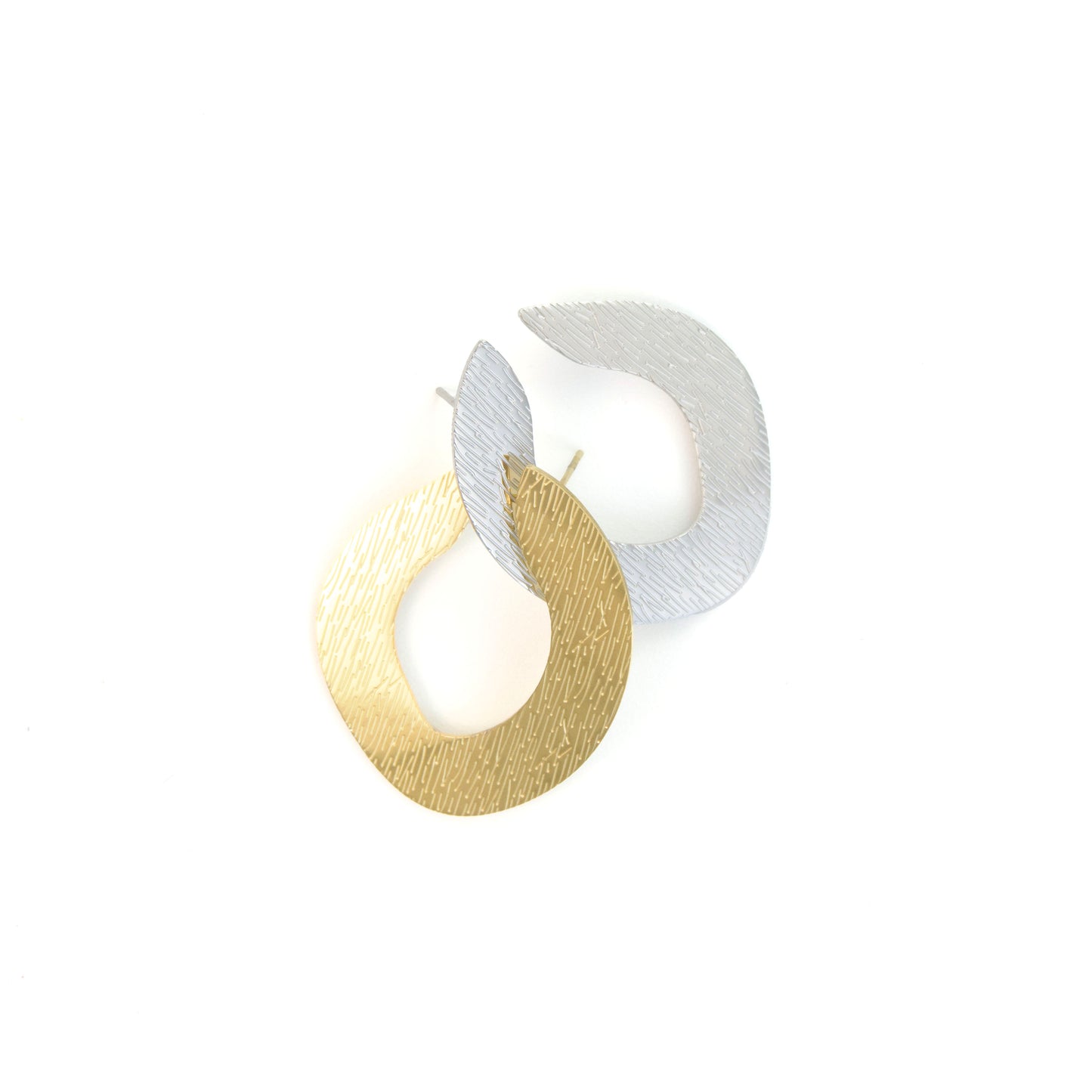 Textured Statement hoops