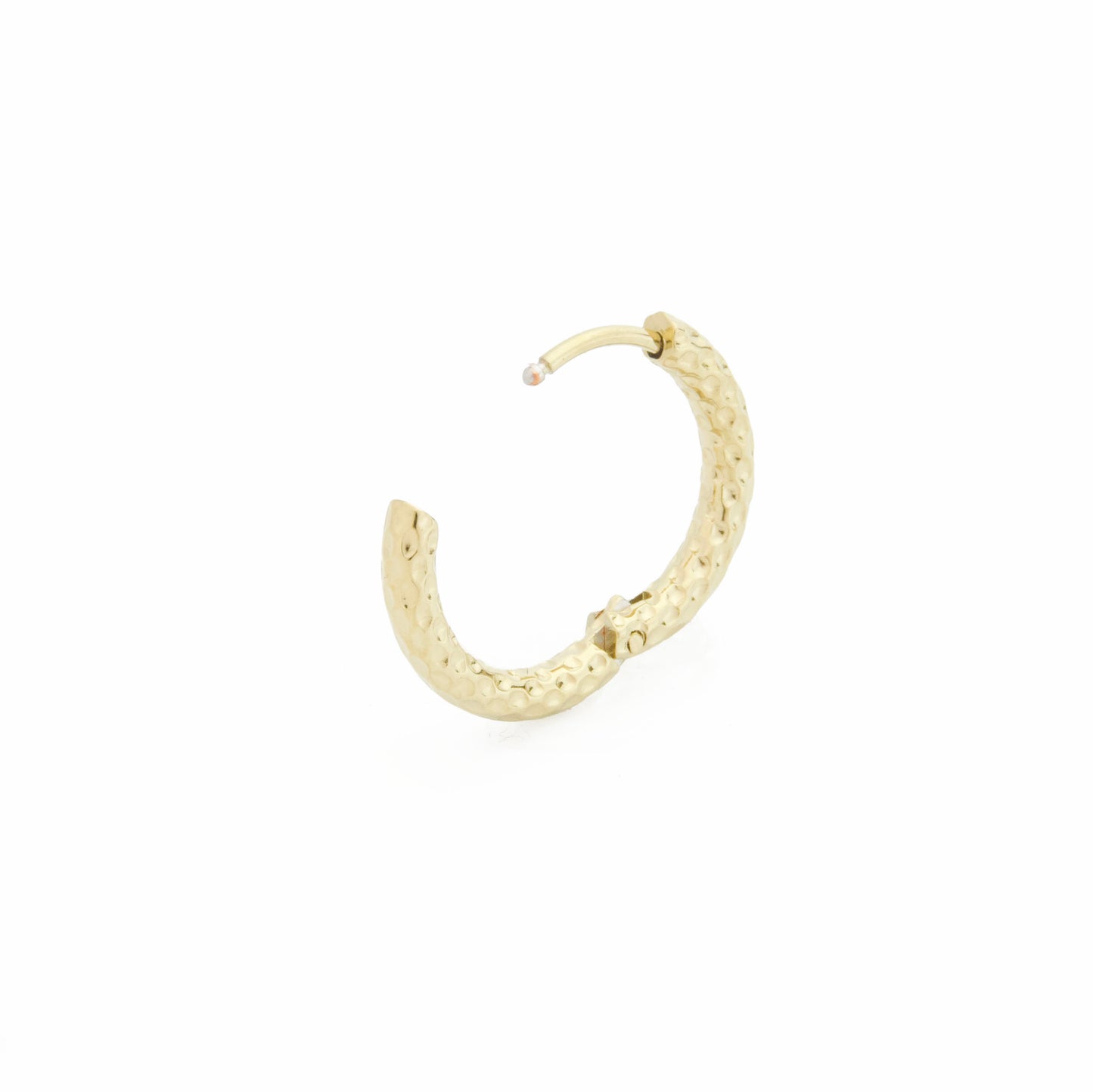 Forged hoop earrings