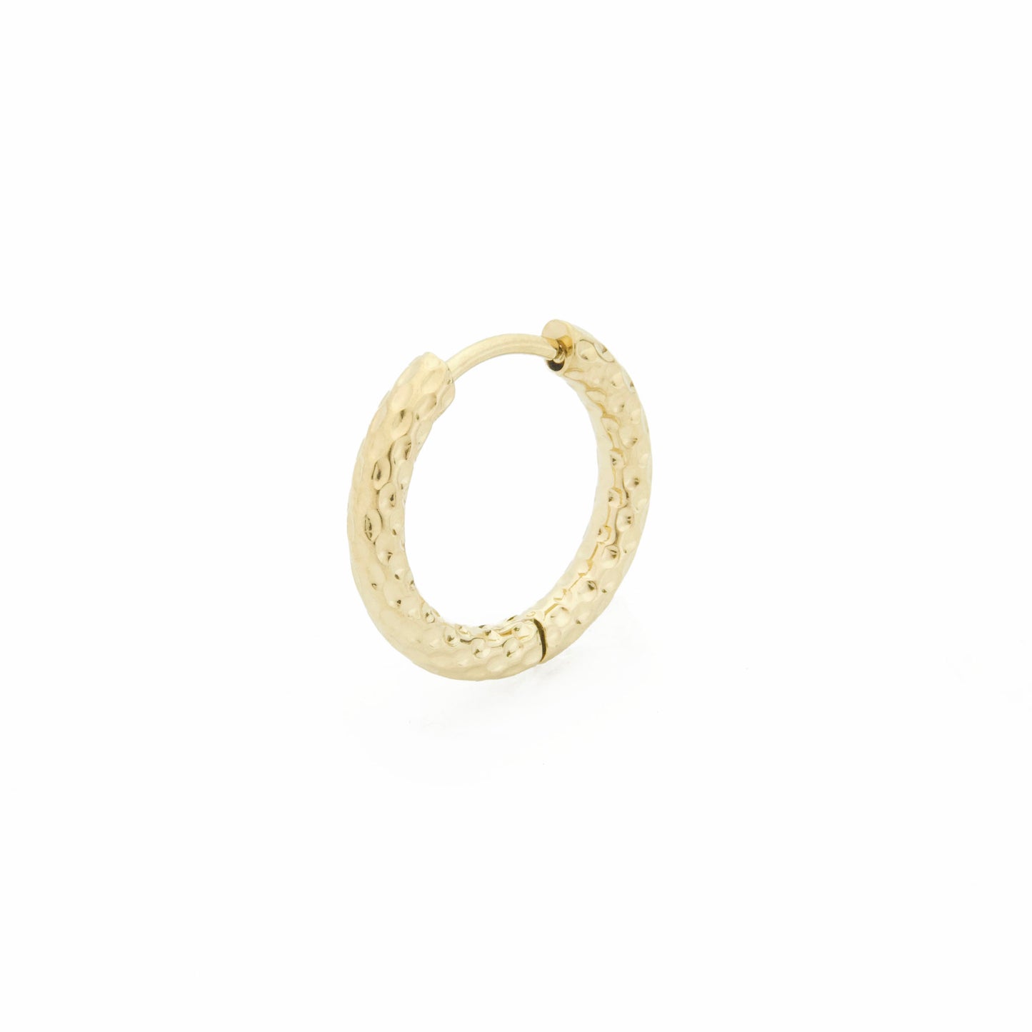 Forged hoop earrings