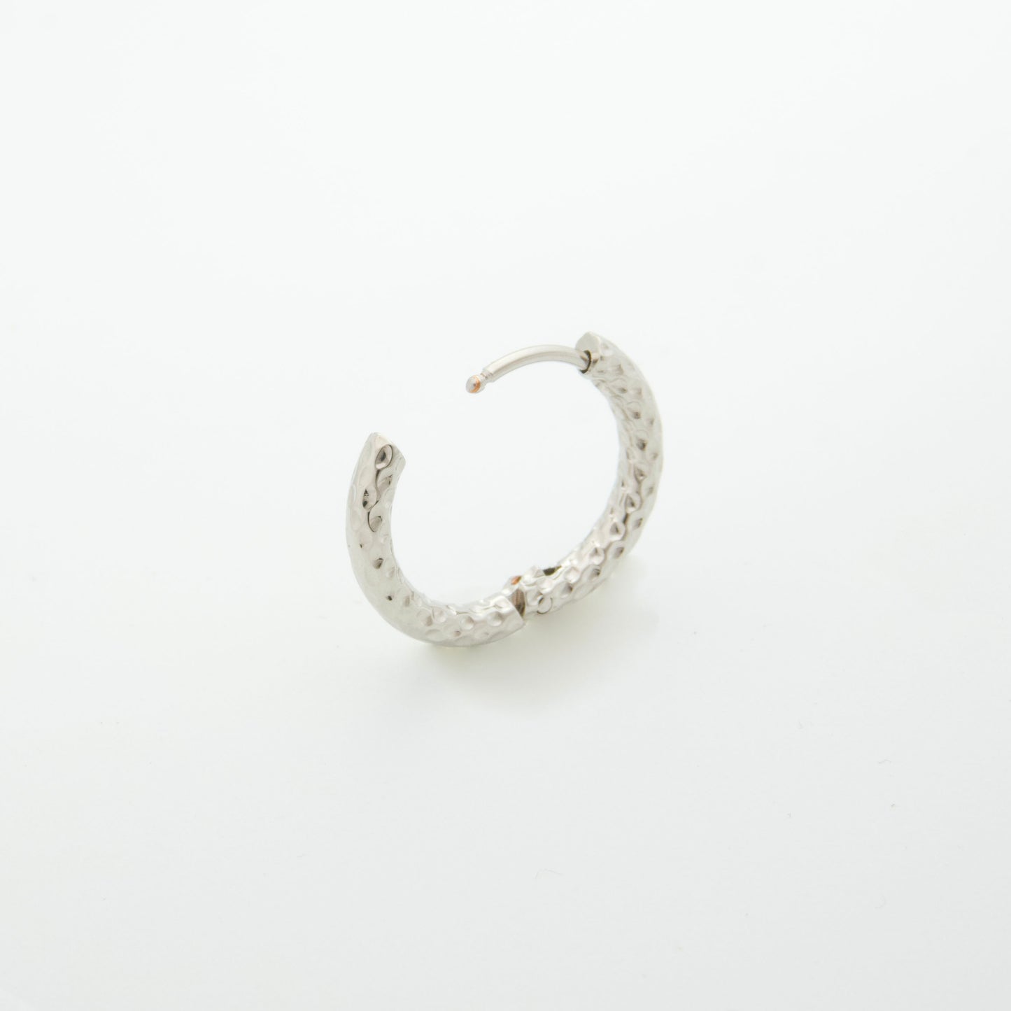 Forged hoop earrings