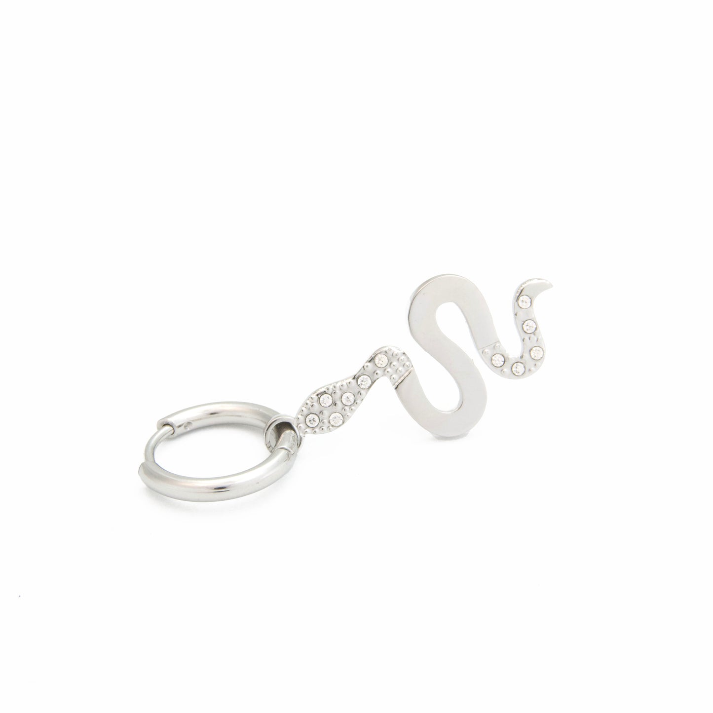 Snake earrings with strass