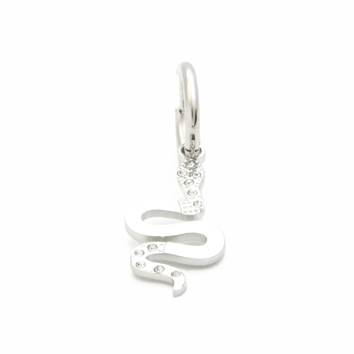 Snake earrings with strass