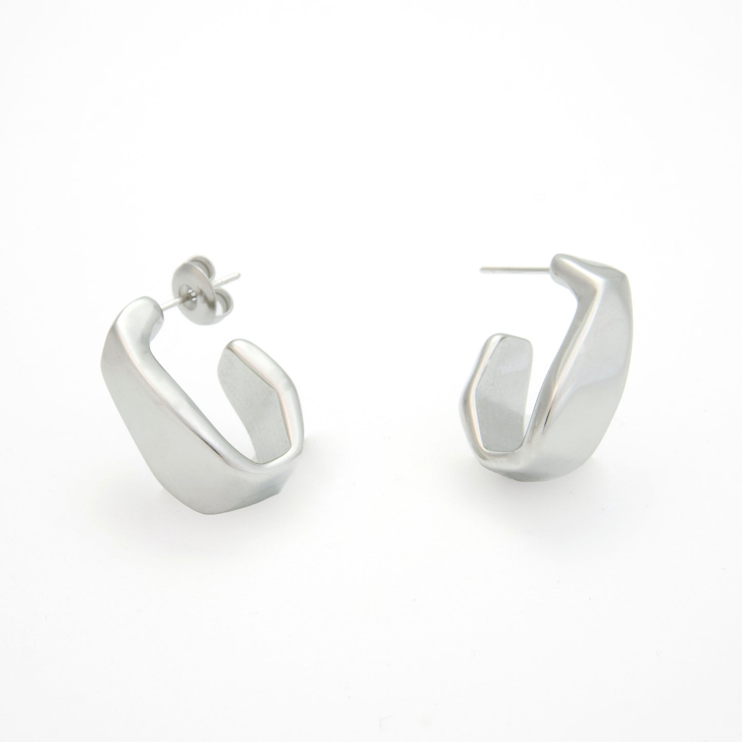 Bold polygonal earrings