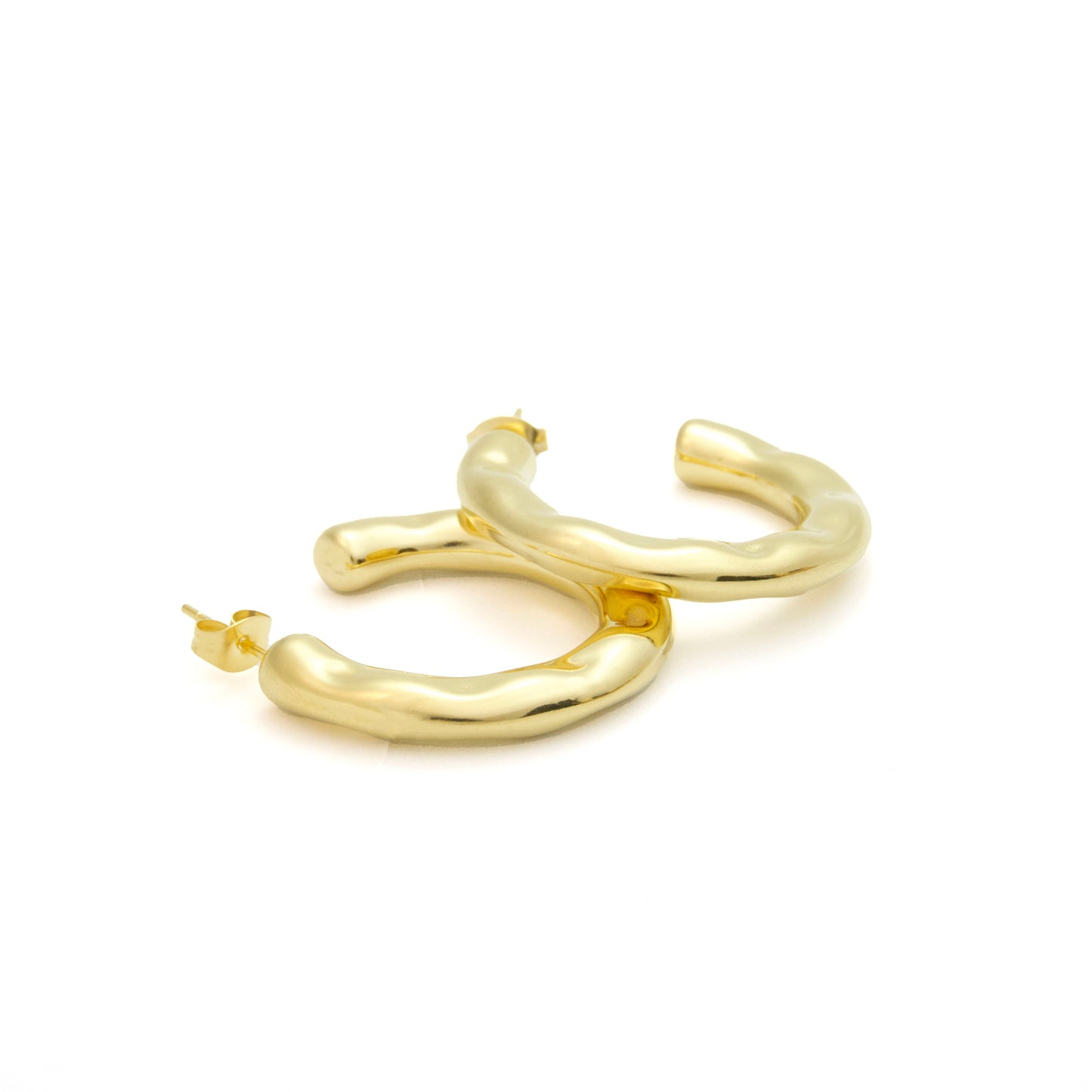 Large hammered hoops