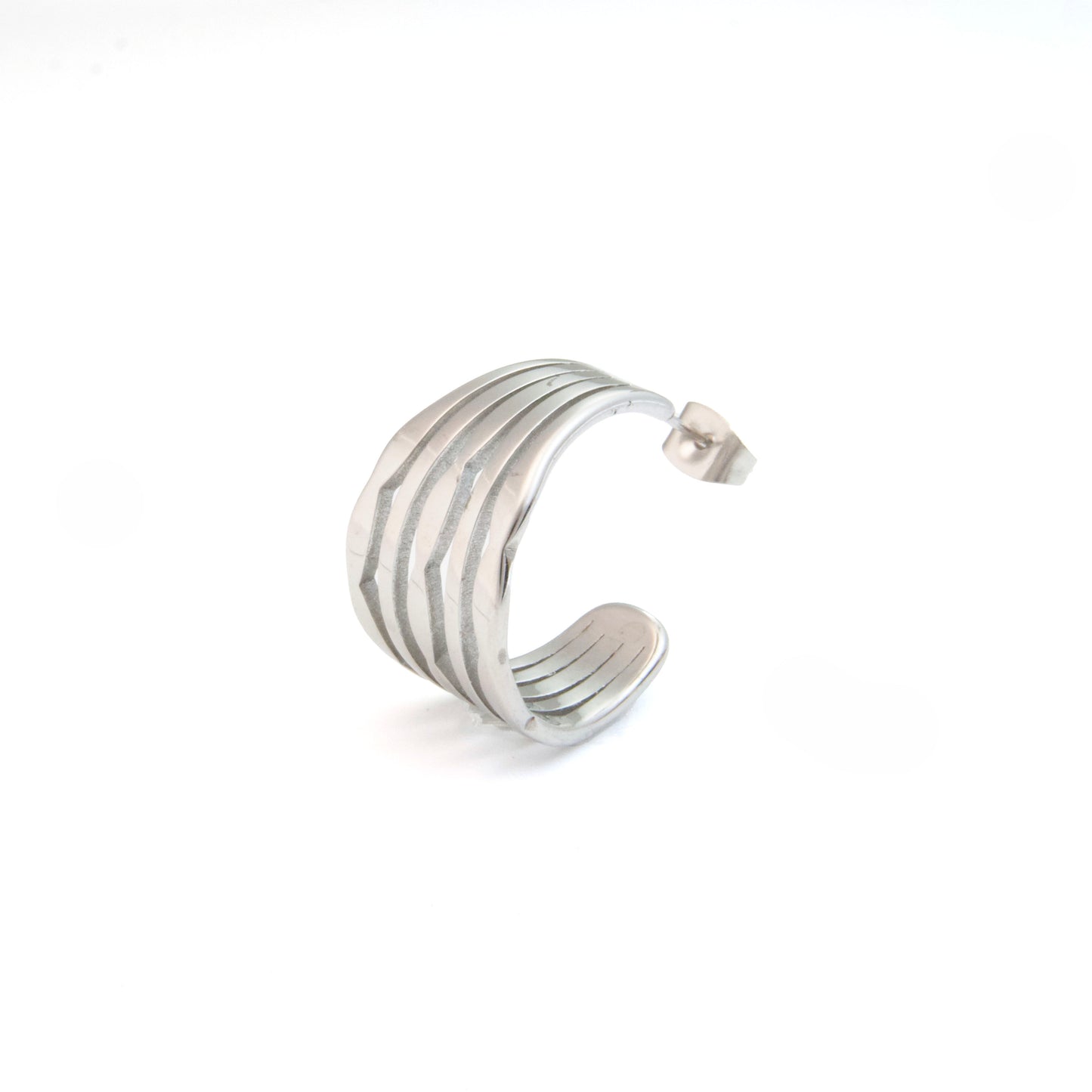Bulky stripe hoops