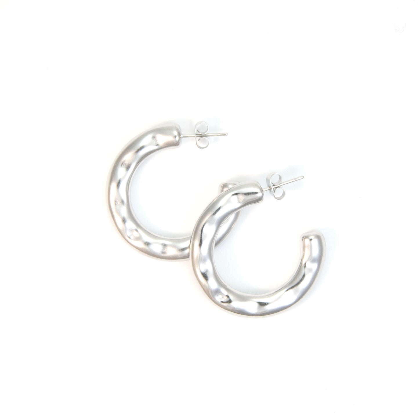 Large hammered hoops