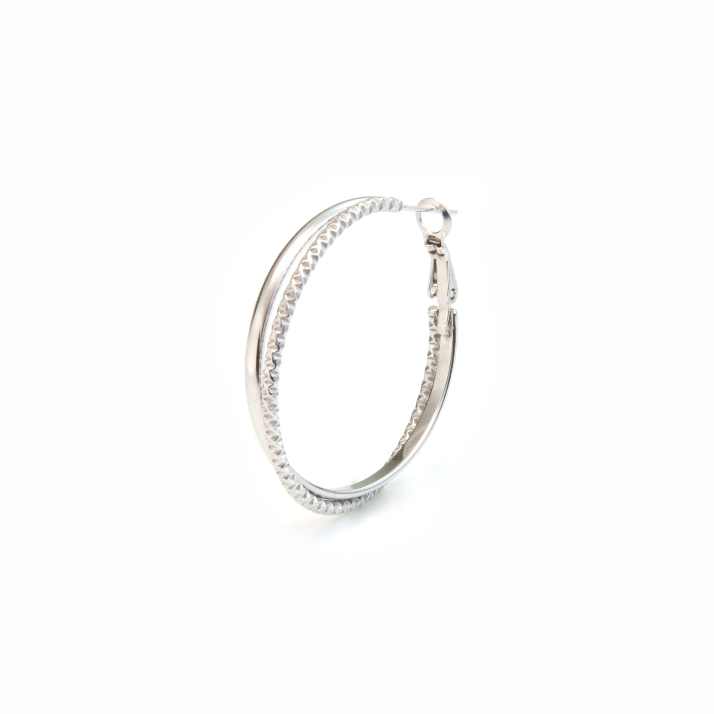 Large double hoop