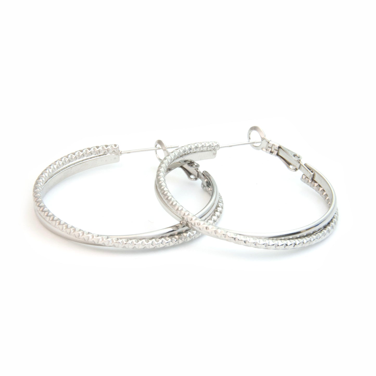 Large double hoop