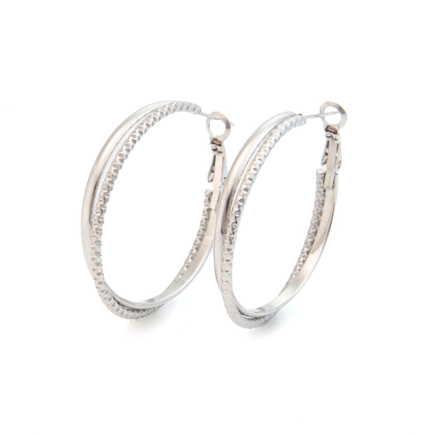 Large double hoop