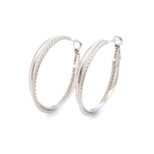 Large double hoop