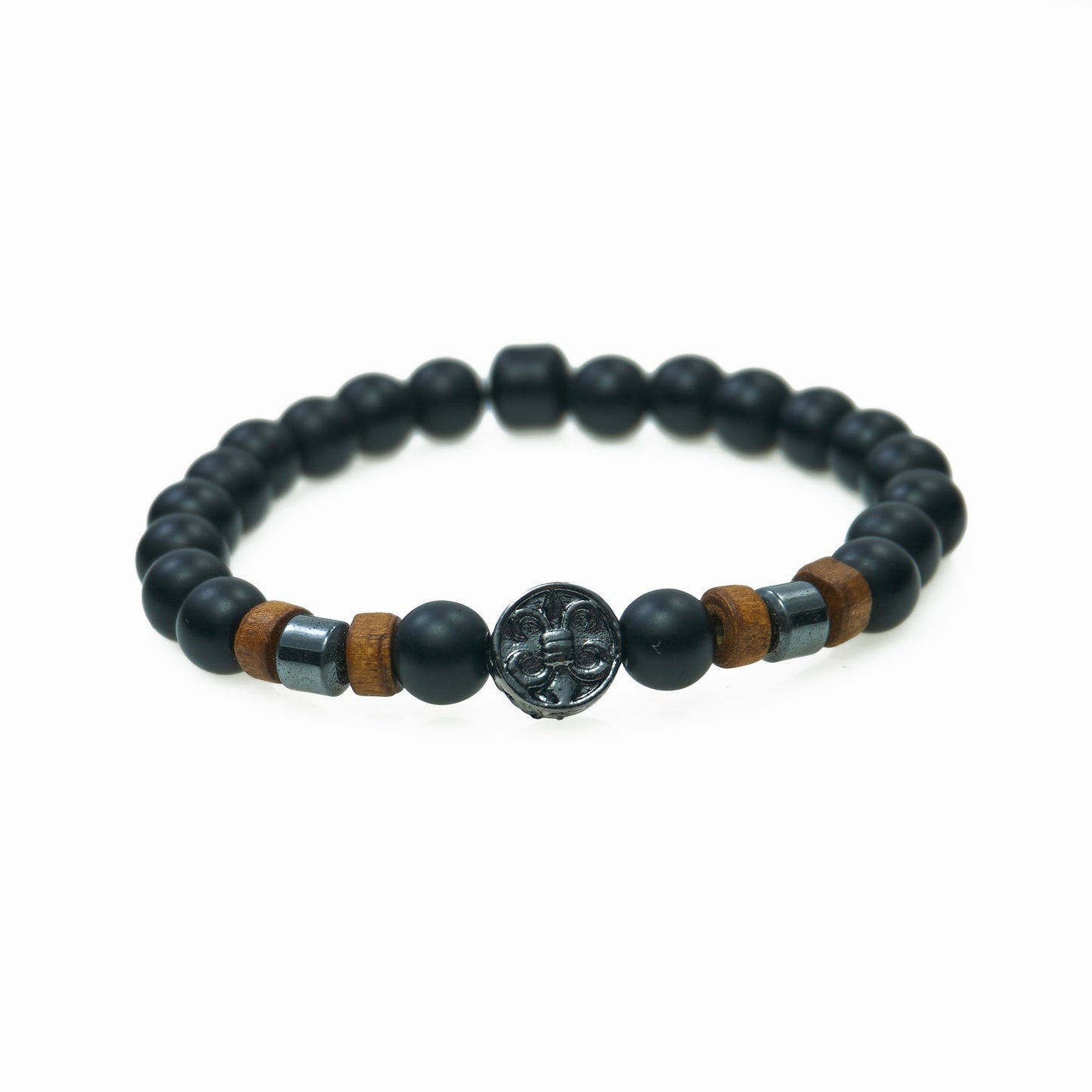 Elastic matte bead bracelet