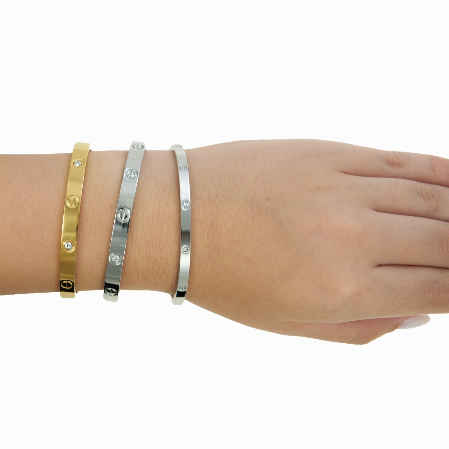 Cartier cuff with strass