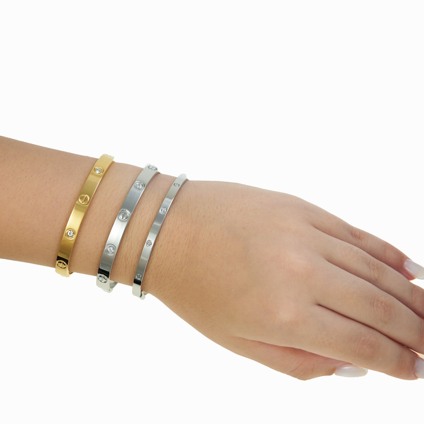 Cartier cuff with strass