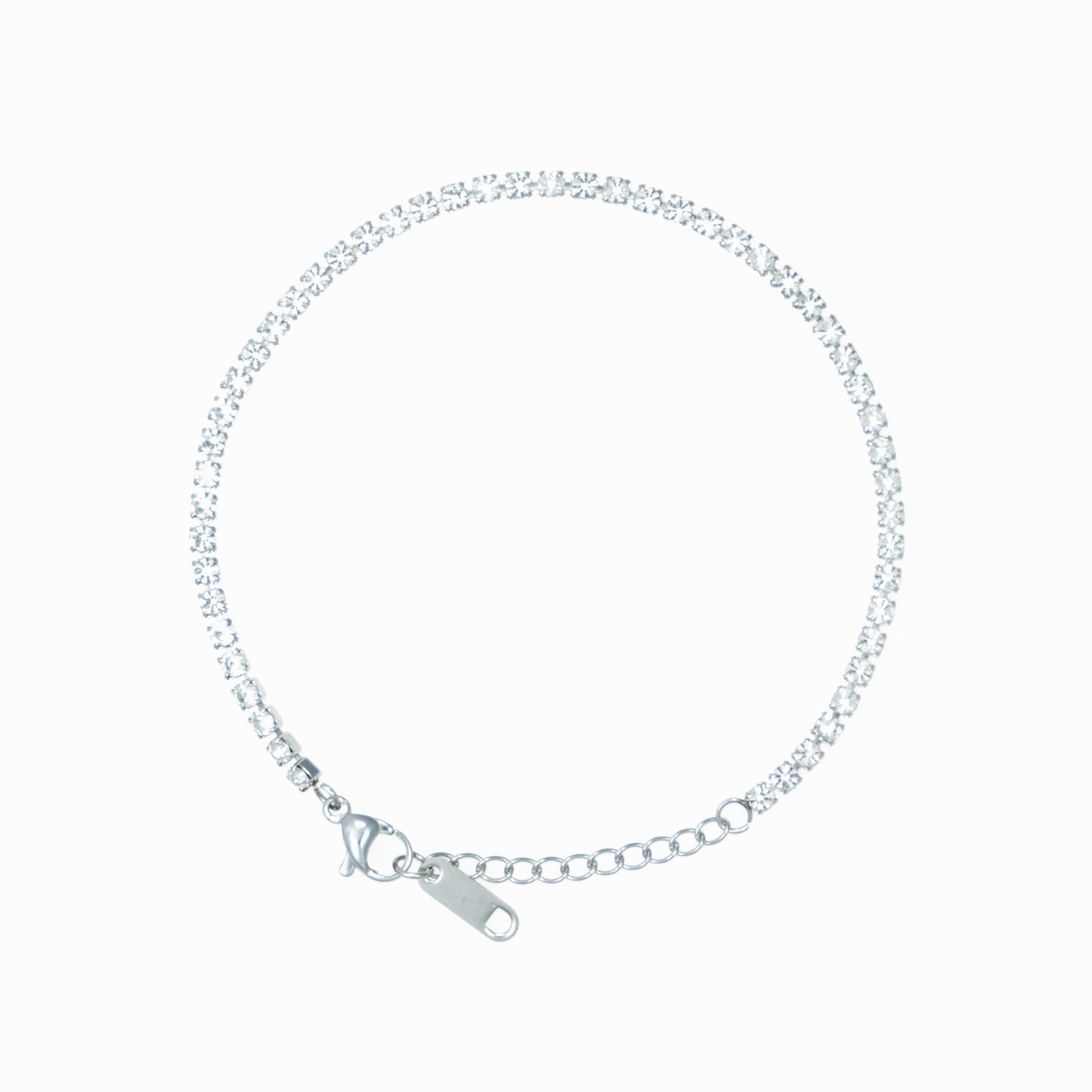 Thin rhinestone bracelet