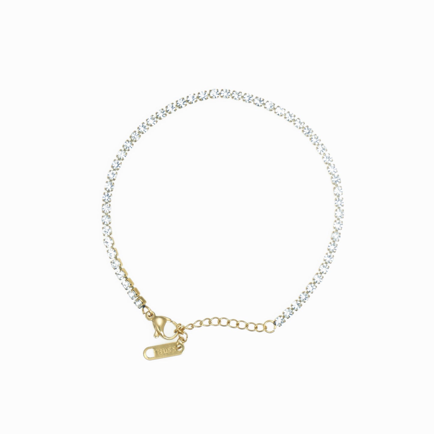 Thin rhinestone bracelet