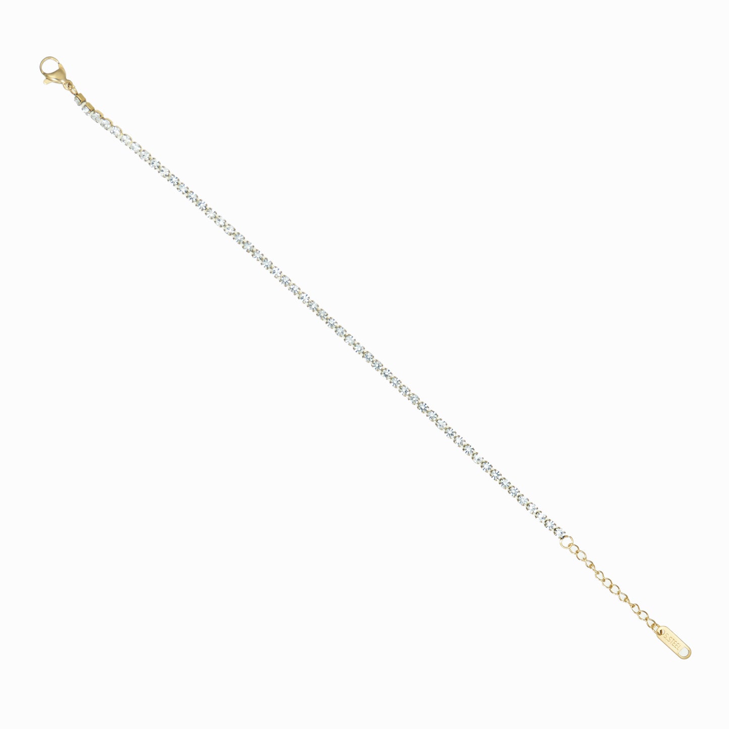 Thin rhinestone bracelet
