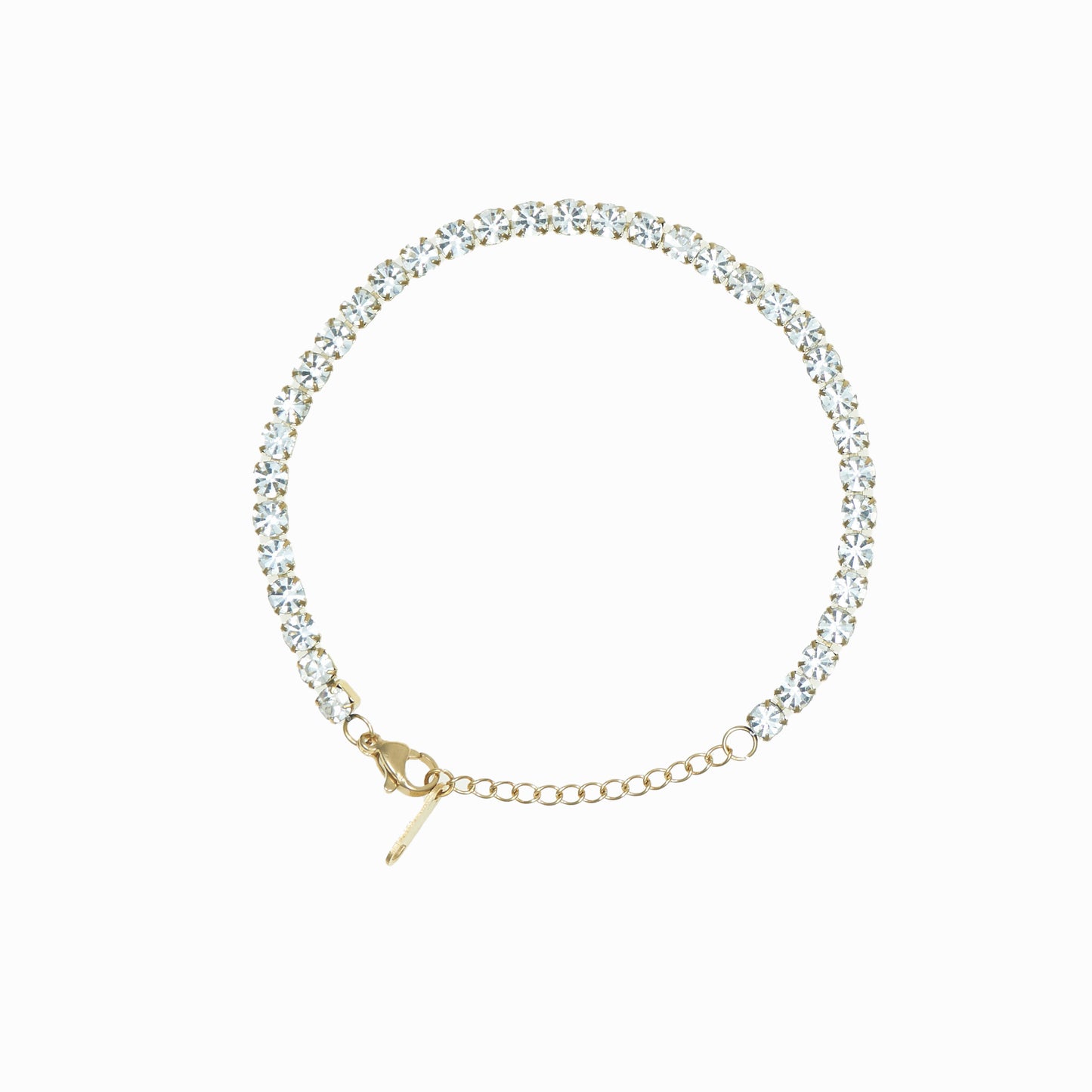 Wide rhinestone bracelet