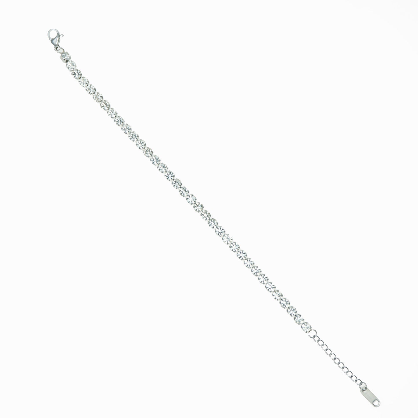 Wide rhinestone bracelet