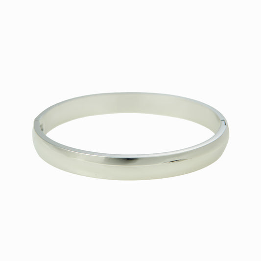 Silver polished cuff