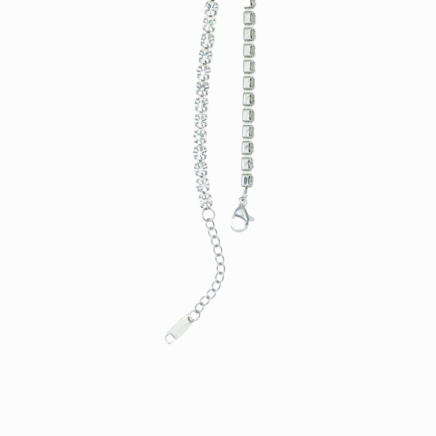 Wide rhinestone bracelet