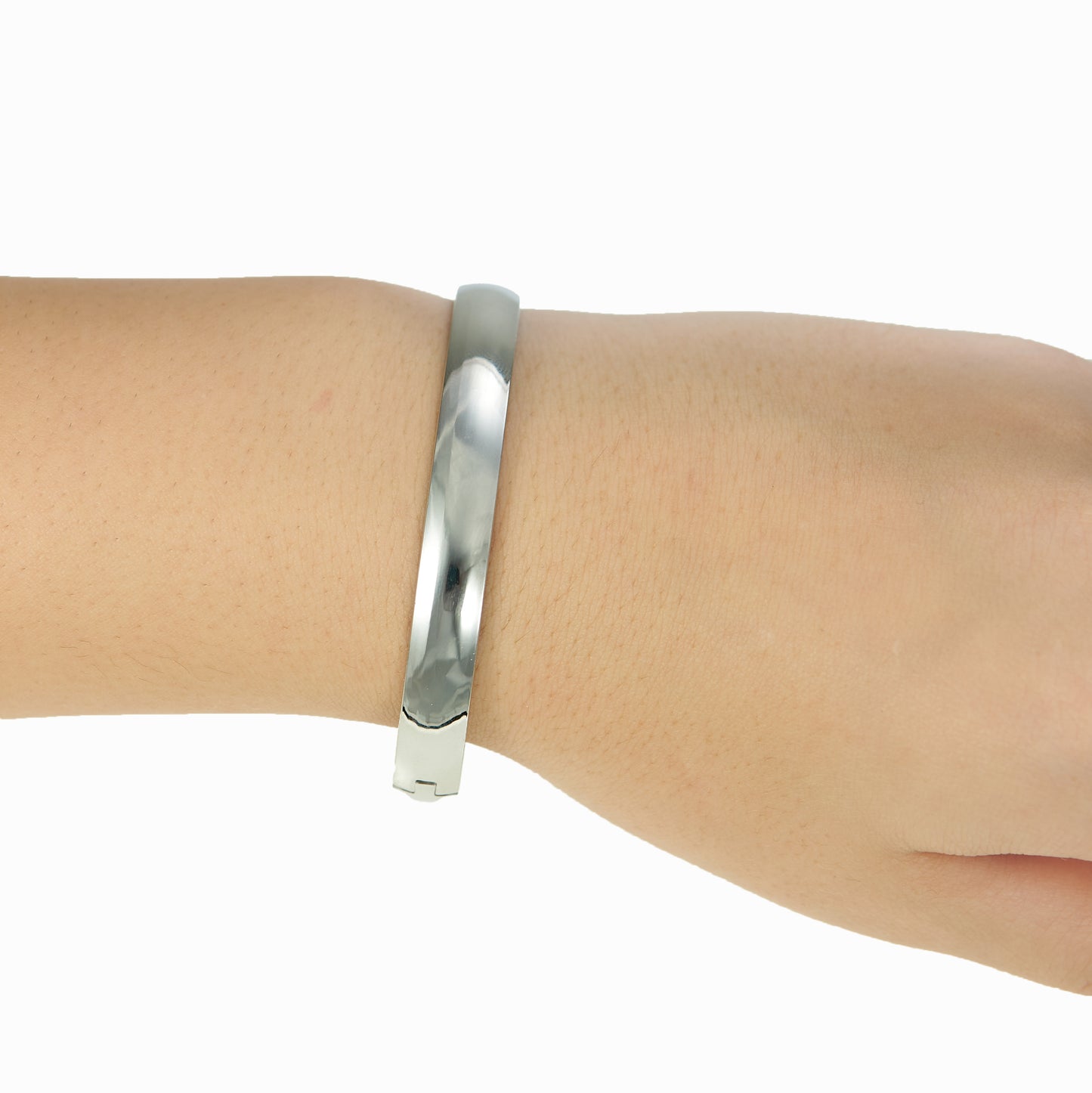 Silver polished cuff