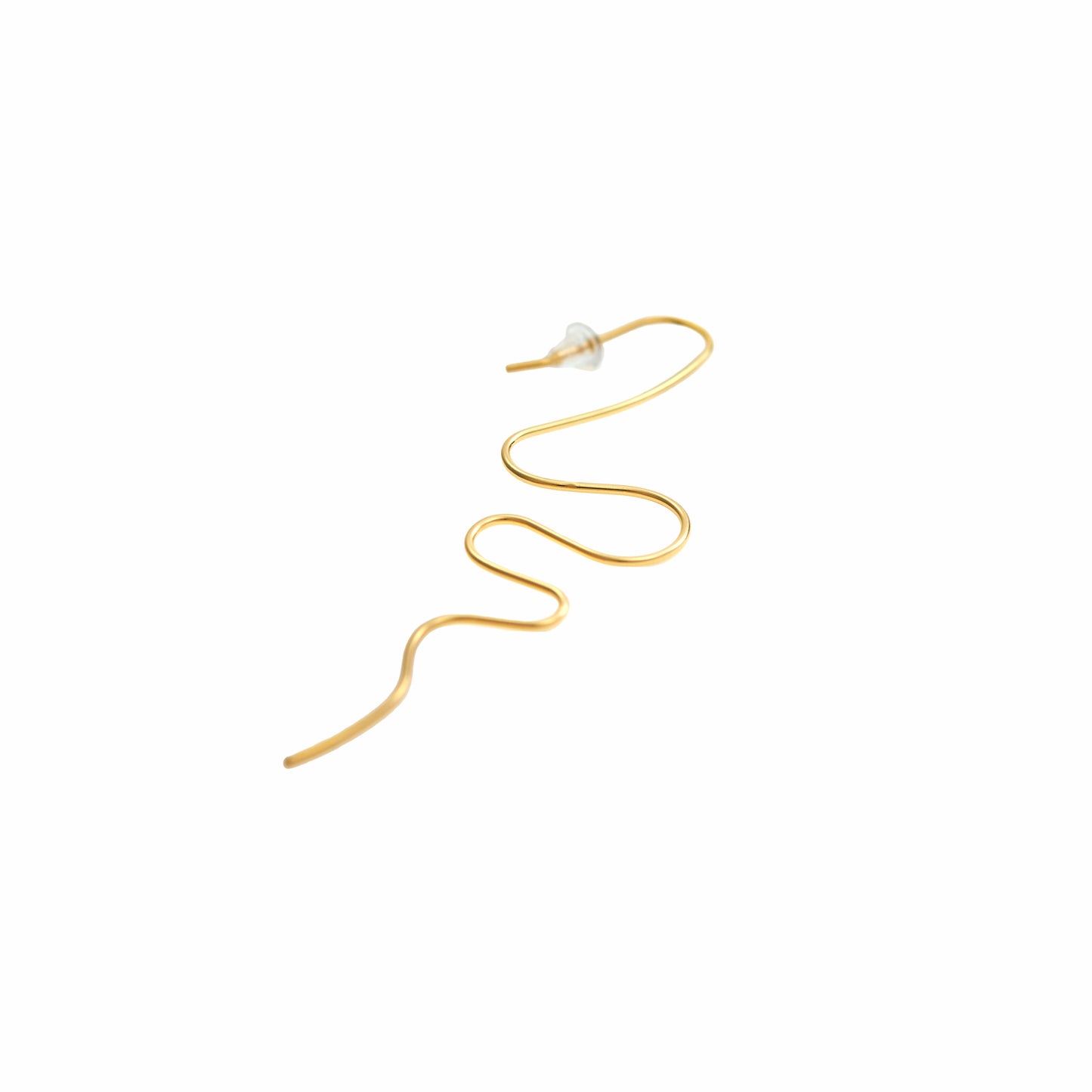 Wavy wire earrings
