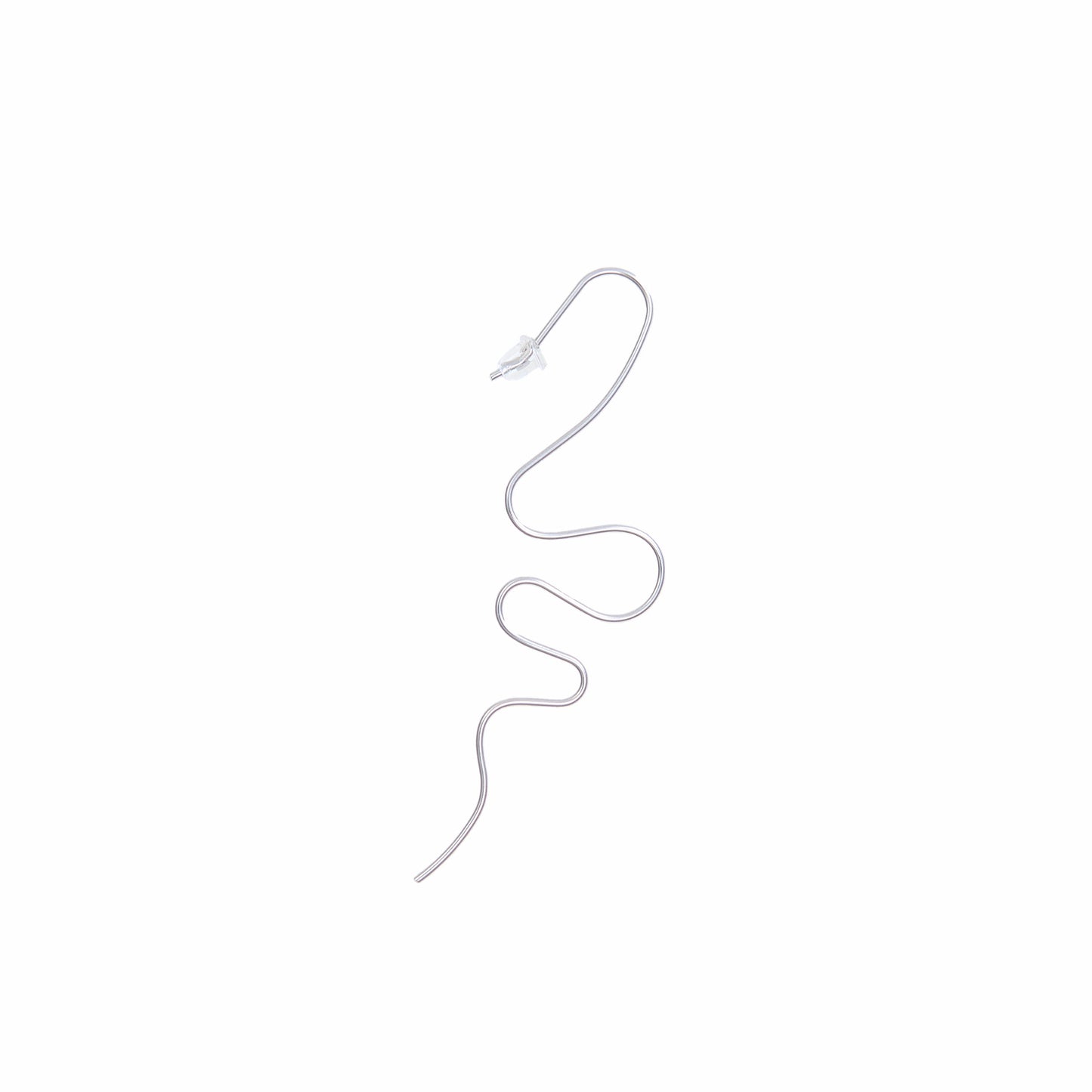 Wavy wire earrings