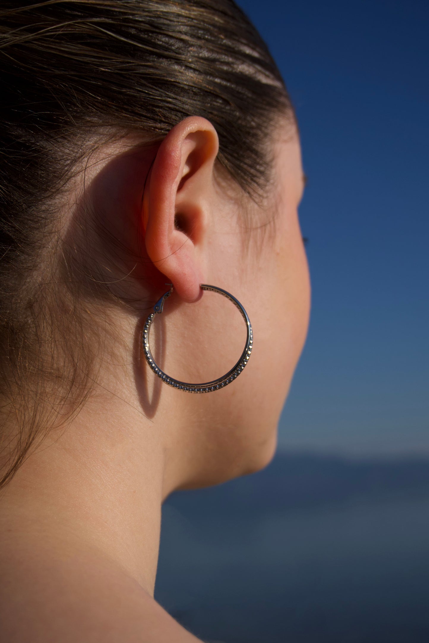 Large double hoop