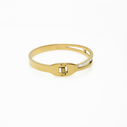 Cuff with rhinestones