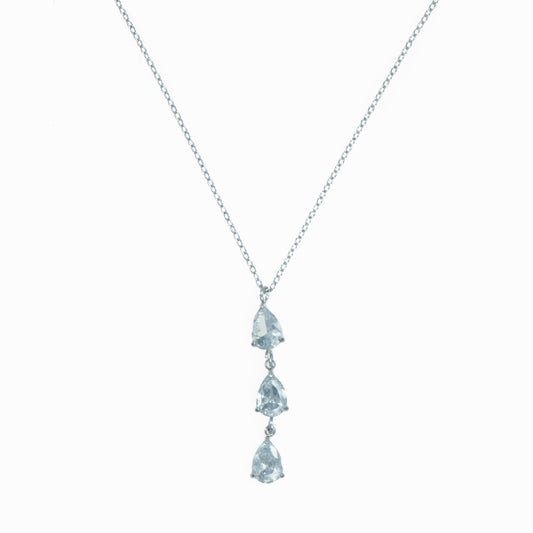 Triple droplet necklace