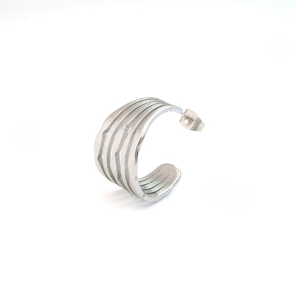 Bulky stripe hoops