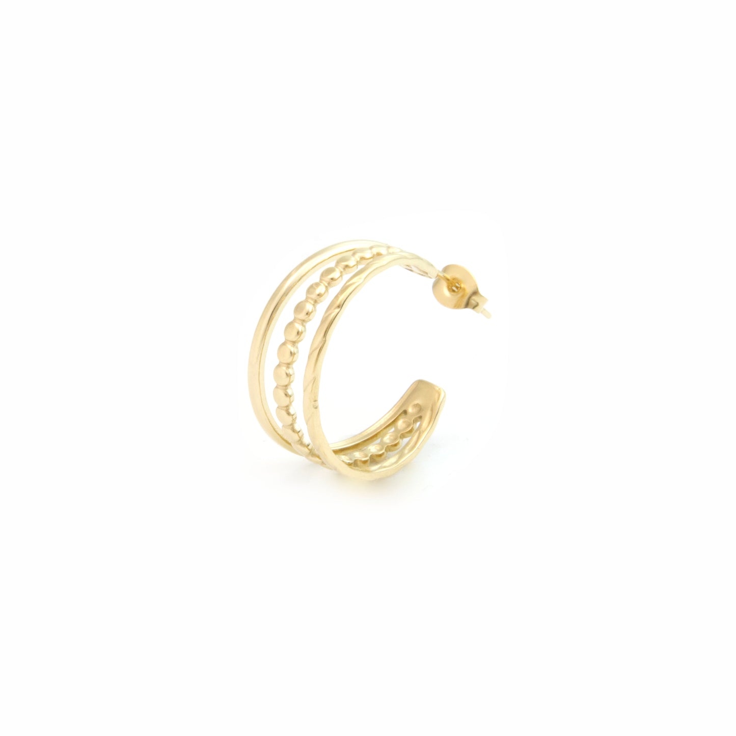 Triple open hoops