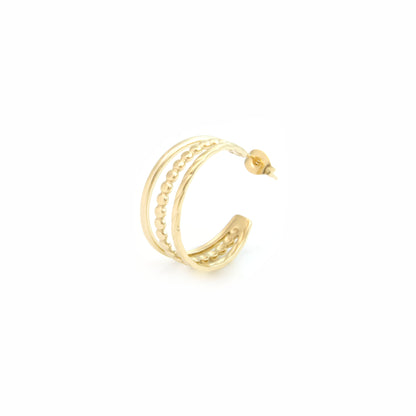 Triple open hoops