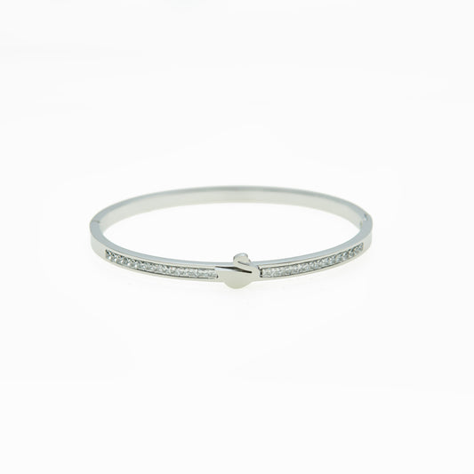 Swan cuff with strass