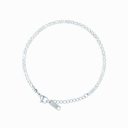 Thin rhinestone bracelet