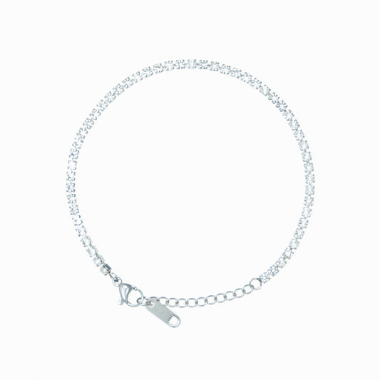 Thin rhinestone bracelet