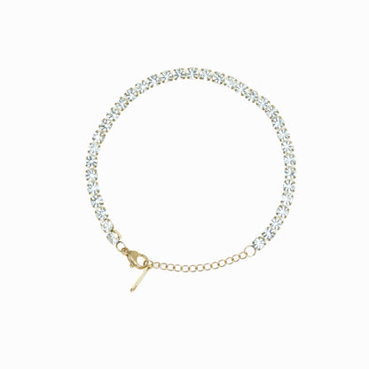 Wide rhinestone bracelet